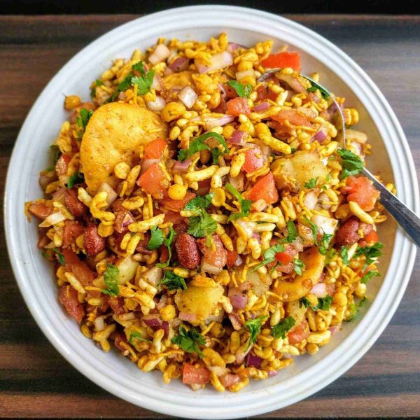 bhel puri at daal roti indian restaurant in Ontario Canada